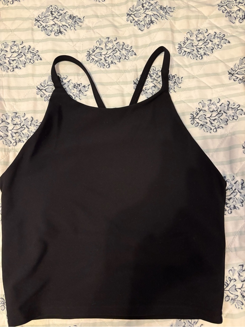 Old Navy Black PowerSoft Active Tank with Built-In Bra